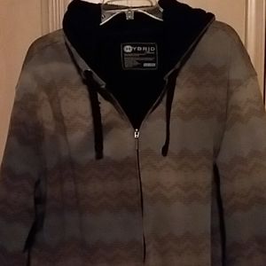 Hybrid fleece lined jacket